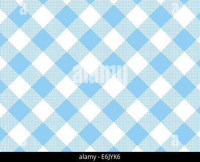 Jpg.  Woven blue and white gingham fabric.  One image of a large series containing flowers, stripes & polka dots. Stock Photo