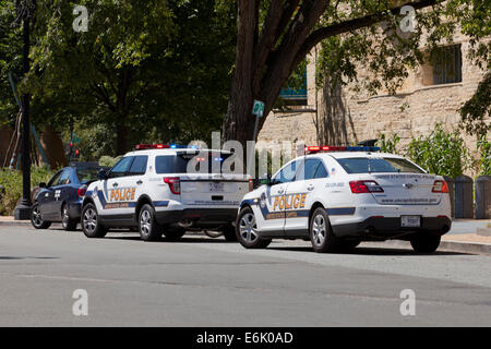 US Capitol Police pulling over a car near Capitol Hill - Washington, DC USA Stock Photo