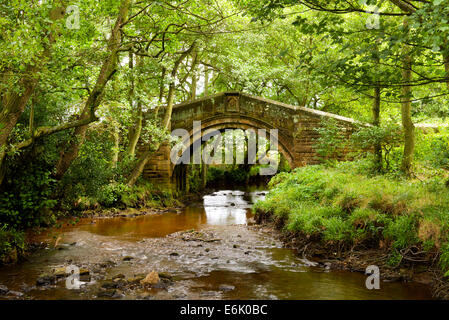 Packhorse Bridge near Westerdale, North York Moors National Park, England UK Stock Photo