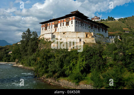 Rinpung Dzong, Drukpa Kagyu, Buddhist monastery and fortress, Paro district, Bhutan Stock Photo