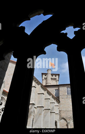 The Abbey Church of Saint-Robert, La Chaise Dieu, Haute Loire, Auvergne, Massif Central, France Stock Photo