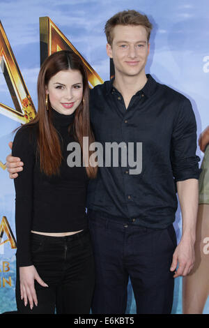 German dubbing voices Alexander Fehling (voice of Tarzan) and Lena Meyer-Landrut (voice of Jane) promoting the movie 'Tarzan 3D' at Hotel Bayerischer Hof.  Featuring: Lena Meyer-Landrut,Alexander Fehling Where: Munich, Germany When: 18 Feb 2014 Stock Photo