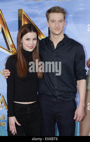 German dubbing voices Alexander Fehling (voice of Tarzan) and Lena Meyer-Landrut (voice of Jane) promoting the movie 'Tarzan 3D' at Hotel Bayerischer Hof.  Featuring: Lena Meyer-Landrut,Alexander Fehling Where: Munich, Germany When: 18 Feb 2014 Stock Photo