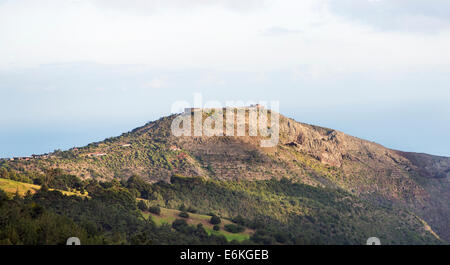 St Helena South Atlantic view High Knoll Fort, one of the highest points on the island where Napoleon was kept prisoner Stock Photo