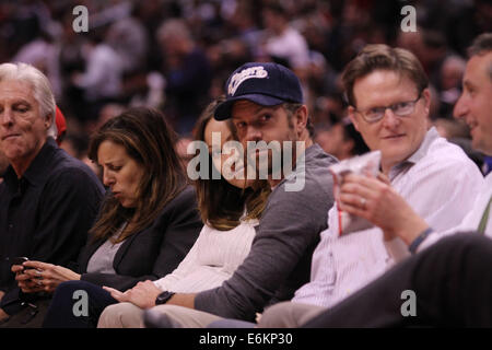Celebrities at the Los Angeles Clippers v San Antonio Spurs NBA