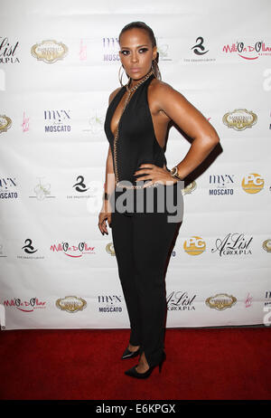 Los Angeles premiere of 'Basketball Wives LA' - Arrivals  Featuring: Sundy Carter Where: Los Angeles, California, United States When: 18 Feb 2014 Stock Photo