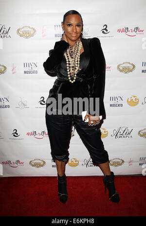 Los Angeles premiere of 'Basketball Wives LA' - Arrivals  Featuring: Jackie Christie Where: Los Angeles, California, United States When: 18 Feb 2014 Stock Photo