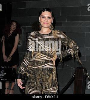 The BRIT Awards - Three Six Zero Group and ROC NATION Party at Hakkasan  Featuring: Jessie J Where: London, United Kingdom When: 19 Feb 2014 Stock Photo