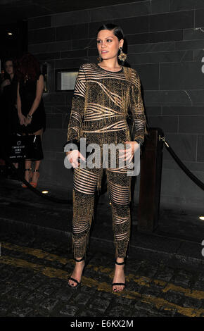 The BRIT Awards - Three Six Zero Group and ROC NATION Party at Hakkasan  Featuring: Jessie J Where: London, United Kingdom When: 19 Feb 2014 Stock Photo