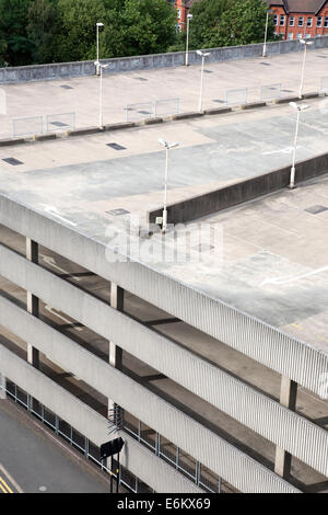 Empty 1960's multi-story car park, Birmingham, England, UK Stock Photo