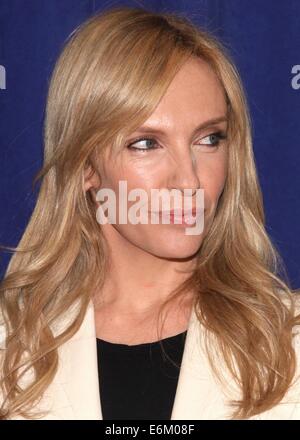 Photo call for Broadway's The Realistic Joneses, held at the New Forty-Second Street Studios.  Featuring: Toni Collette Where: New York, New York, United States When: 20 Feb 2014 Stock Photo