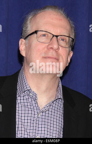 Photo call for Broadway's The Realistic Joneses, held at the New Forty-Second Street Studios.  Featuring: Tracy Letts Where: New York, New York, United States When: 20 Feb 2014 Stock Photo