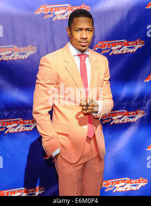 Season 9 of America's Got Talent  First Taped Auditions with Judges  Photo Opportunity  Featuring: Nick Cannon Where: New York, New York, United States When: 20 Feb 2014 Stock Photo