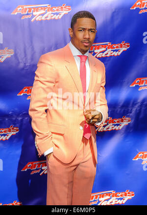 Season 9 of America's Got Talent  First Taped Auditions with Judges  Photo Opportunity  Featuring: Nick Cannon Where: New York, New York, United States When: 20 Feb 2014 Stock Photo