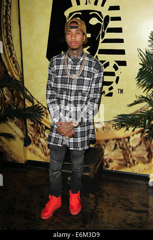 Tyga at the Exclusive Press Preview Of Tyga's Last Kings Flagship Store  Featuring: Tyga Where: Los Angeles, California, United States When: 21 Feb 2014 Stock Photo