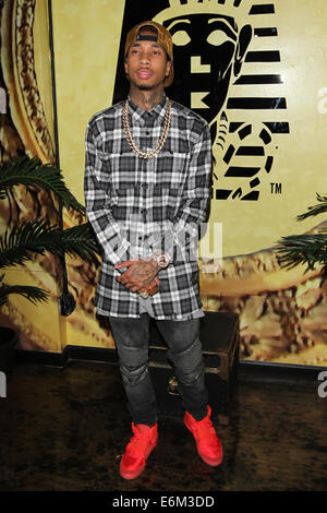 Tyga at the Exclusive Press Preview Of Tyga's Last Kings Flagship Store  Featuring: Tyga Where: Los Angeles, California, United States When: 21 Feb 2014 Stock Photo