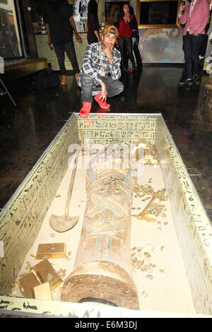 Tyga at the Exclusive Press Preview Of Tyga's Last Kings Flagship Store  Featuring: Tyga Where: Los Angeles, California, United States When: 21 Feb 2014 Stock Photo