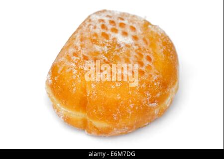 A sugared jam doughnut Stock Photo
