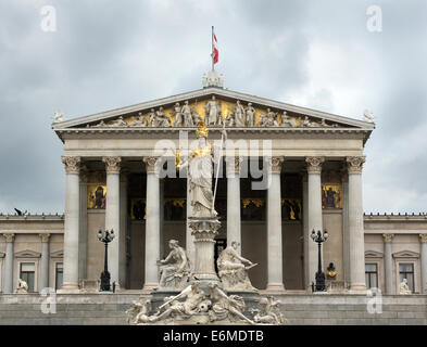 Austrian Parliament in Vienna Stock Photo