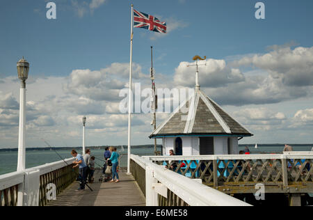 Yarmouth Pier, Yarmouth, Isle of Wight, England, UK Stock Photo