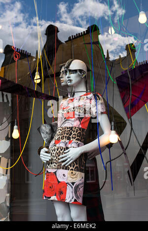 Part of the window display in Harvey Nichols Edinburgh Store. Stock Photo