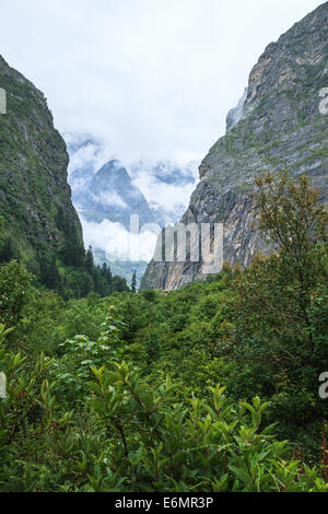 View of himalayan mountain in india Stock Photo