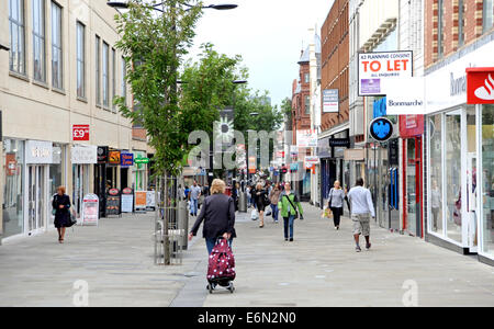 Swindon Wiltshire UK - The main Swindon town centre shopping precinct Stock Photo