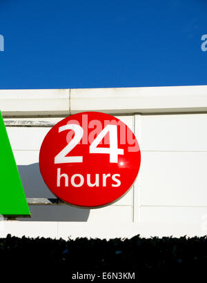 sign hour asda opening store cardiff leckwith wales shop alamy