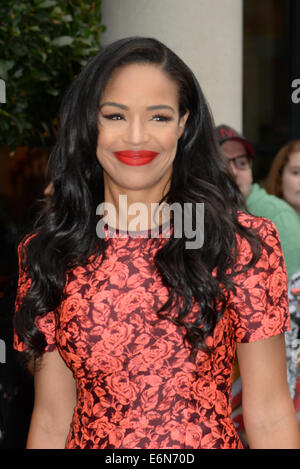London, UK. 27th Aug, 2014. SXtra Factor presenter Sarah-Jane Crawford attends The X Factor - press launch at The Ham Yard Hotel in London. Credit:  See Li/Alamy Live News Stock Photo
