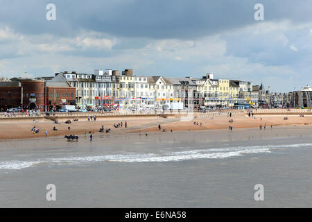 Hotels on the seafront at Blackpool in Lancashire, UK Stock Photo