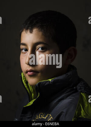 Reyhanli, Turkey. 15th Dec, 2013. Ghaidaa, age 16, from Idlib, a Syrian refugee boy at a the Free Syria school. © David Gross/ZUMA Wire/Alamy Live News Stock Photo