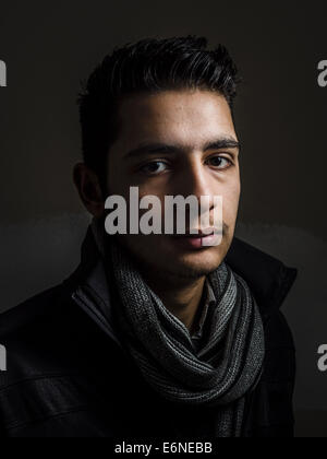 Reyhanli, Turkey. 15th Dec, 2013. Abdullah, age 18, from Hama, is a Syrian refugee student at a the Free Syria school. © David Gross/ZUMA Wire/Alamy Live News Stock Photo