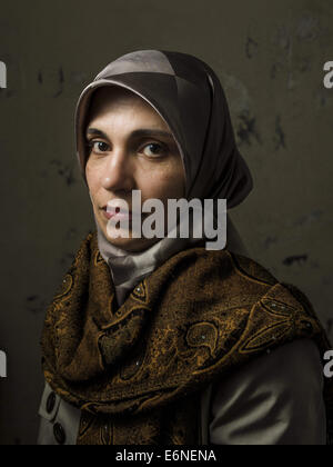 Reyhanli, Turkey. 15th Dec, 2013. Tamador Alomar works as a psychological assistant at the Free Syria school, as well as in refugee camps inside Syria. © David Gross/ZUMA Wire/Alamy Live News Stock Photo