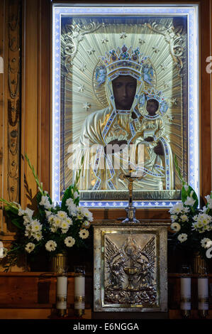 Wooden Church St.Clemt-old village church in Zakopane, Poland, Europe Stock Photo