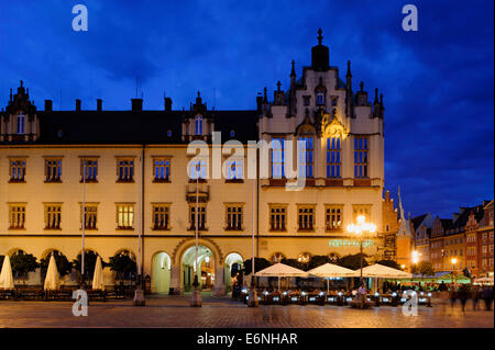 Former Cloth Hall at Marketplace (Rynek Glowny) in Wroclaw,  Poland, Europe Stock Photo