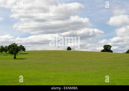 England countryside on a summers day with clouds, UK Stock Photo