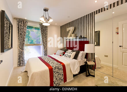 Show apartment in Pembury Circus Apartments in Hackney, London. Stock Photo