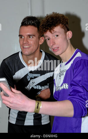 Soccer Six: Next Generation held at The London Soccerdome  Featuring: Gaz Where: London, United Kingdom When: 20 Feb 2014 Stock Photo