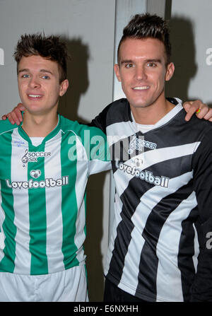 Soccer Six: Next Generation held at The London Soccerdome  Featuring: Gaz Where: London, United Kingdom When: 20 Feb 2014 Stock Photo