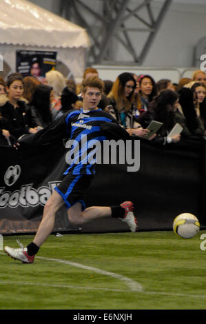 Soccer Six: Next Generation held at The London Soccerdome  Featuring: Atmosphere Where: London, United Kingdom When: 20 Feb 2014 Stock Photo