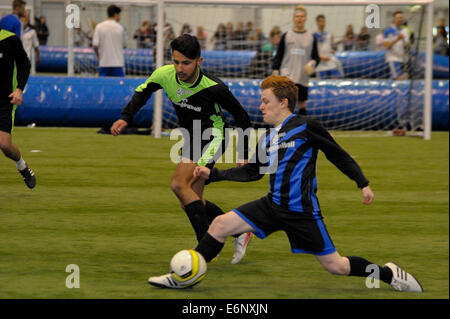 Soccer Six: Next Generation held at The London Soccerdome  Featuring: Atmosphere Where: London, United Kingdom When: 20 Feb 2014 Stock Photo