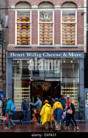 Henri Willig Cheese Shop, Amsterdam, Holland Stock Photo