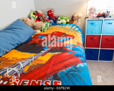 Young Boy's Bedroom, USA  2014 Stock Photo