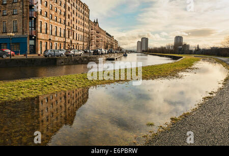 Speirs Wharf Forth & Clyde Canal Glasgow Stock Photo