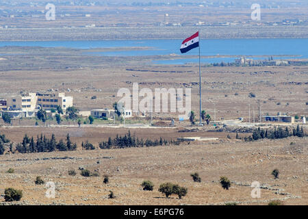 The Quneitra area in Syria, seen from the Israeli-controlled Golan ...