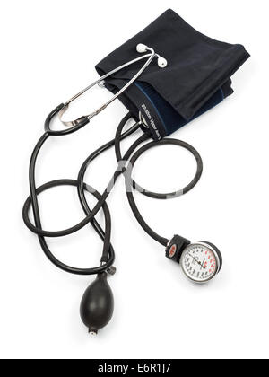 Sphygmomanometer blood pressure gauge Stock Photo