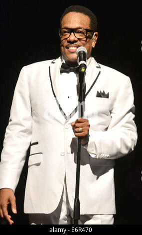 Charlie Wilson performs live at the James L. Knight Center  Featuring: Charlie Wilson Where: Miami, Florida, United States When: 23 Feb 2014 Stock Photo