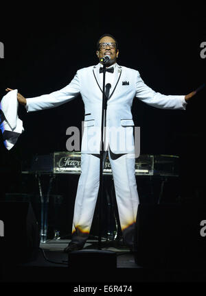 Charlie Wilson performs live at the James L. Knight Center  Featuring: Charlie Wilson Where: Miami, Florida, United States When: 23 Feb 2014 Stock Photo