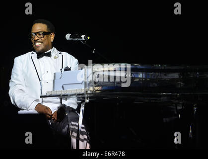 Charlie Wilson performs live at the James L. Knight Center  Featuring: Charlie Wilson Where: Miami, Florida, United States When: 23 Feb 2014 Stock Photo