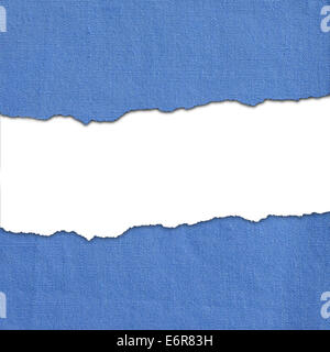 Background made of blue fabric stripes with white text space Stock Photo